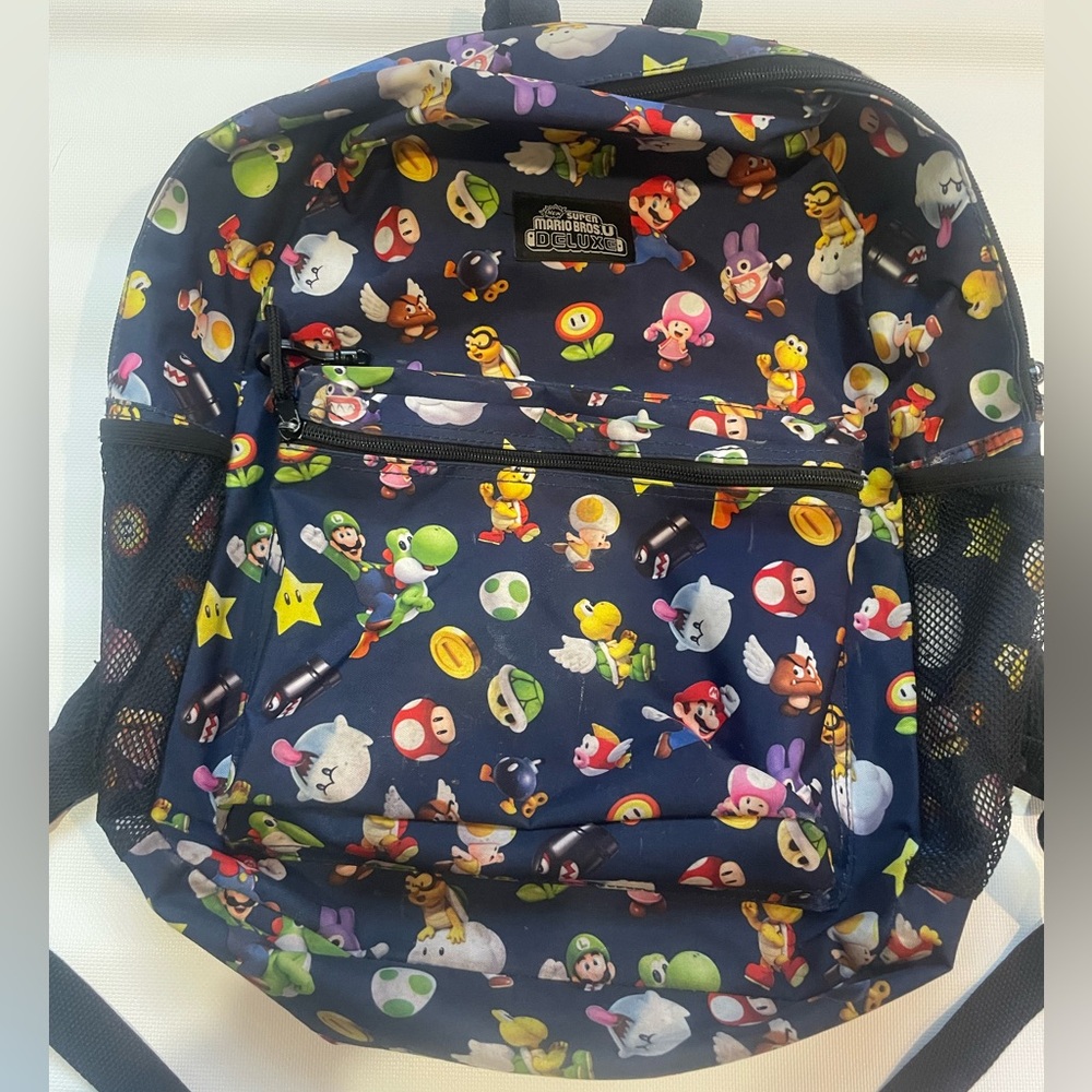 Bioworld Nintendo super Mario Bros. U deluxe backpack VGC!
